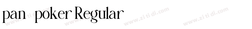 pan-poker Regular字体转换